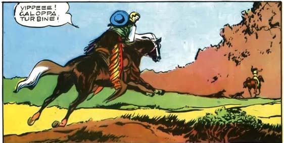 Pecos Bill e il suo cavallo Turbine
